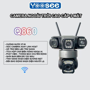 CAMERA YOOSEE Q860 - 3 MẮT 3 KHUNG HÌNH