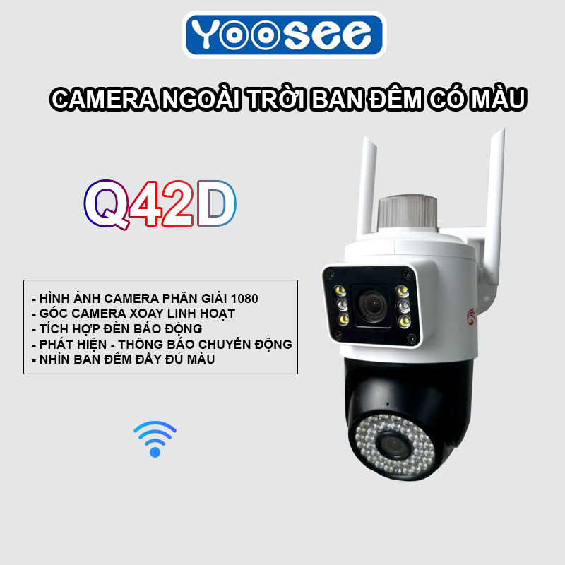 CAMERA YOOSEE Q42D - 2 MẮT 2 KHUNG HÌNH