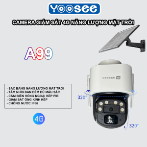 CAMERA YOOSEE NĂNG LƯỢNG MẶT TRỜI A99 - 1 MẮT 1 KHUNG HÌNH